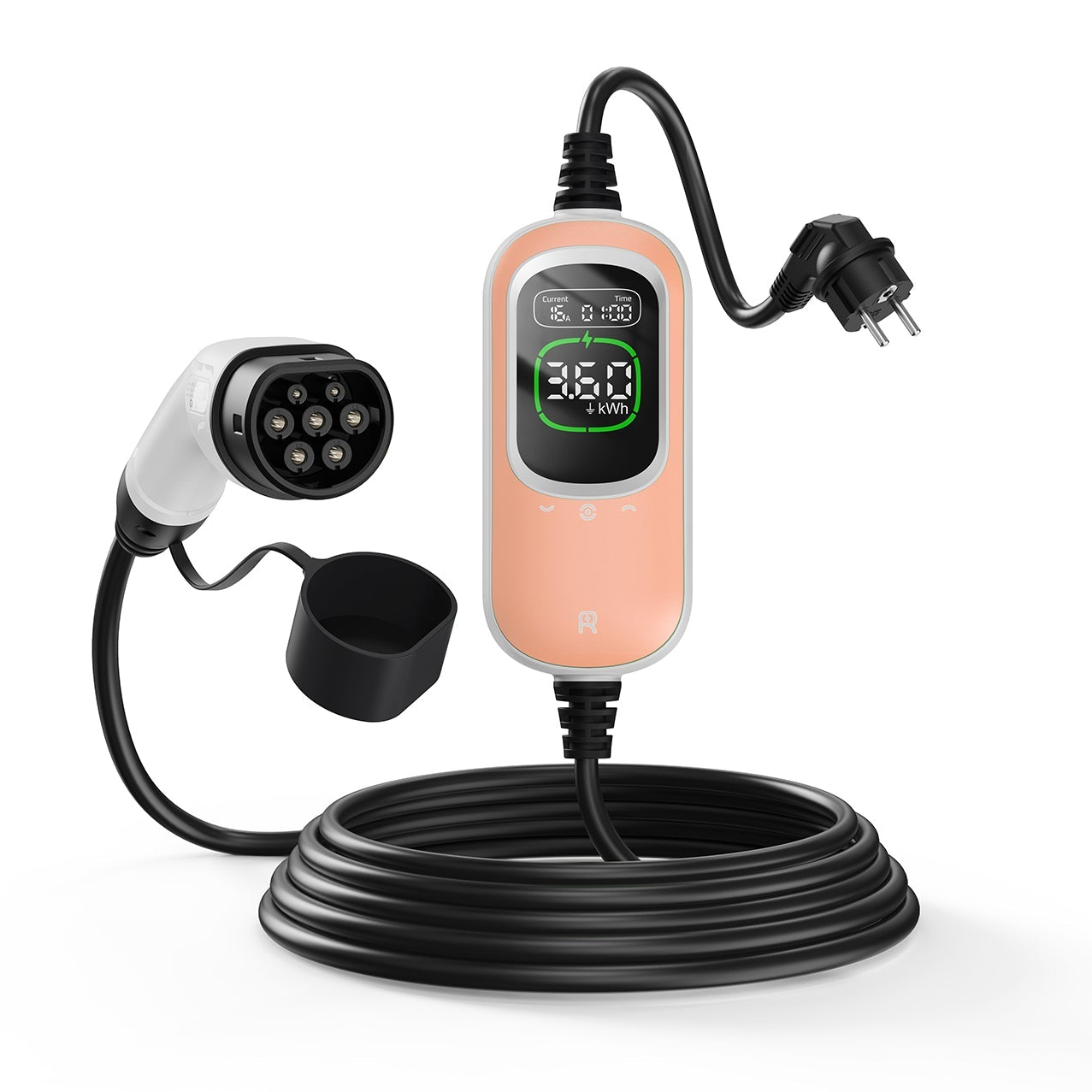 Rheidon 3.6 kW Taşınabilir EV Şarj Cihazı PC100-3K6 (Special Edition Pembe/Rose Gold)