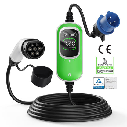 Rheidon 7.2 kW Taşınabilir Elektrikli Araç Şarj Cihazı | PC100-7K2